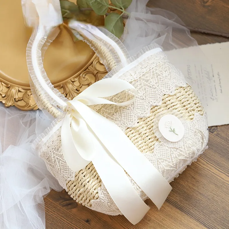 Сумка в стиле &quotЛолита&quot элегантная Милая плетеная для девочек-подростков