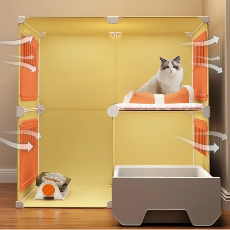 Большая клетка для кошек товары домашних животных переноски кошки с унитазом