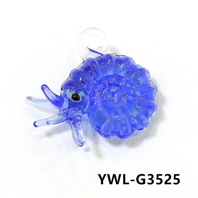 2 шт. стеклянные морские животные подвески JSSMTLP