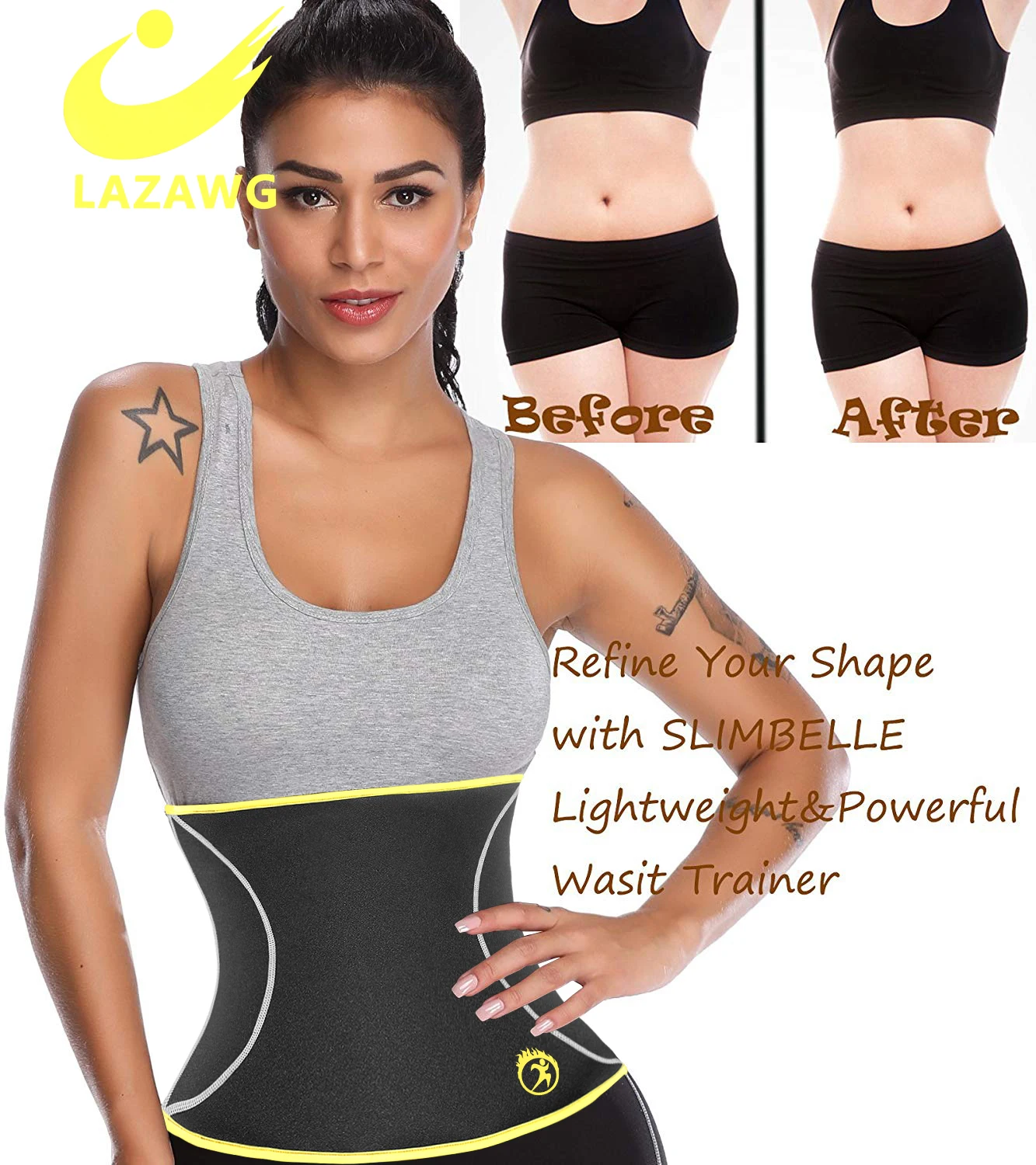 Неопреновый пояс для похудения и коррекции фигуры от пота | Спорт развлечения