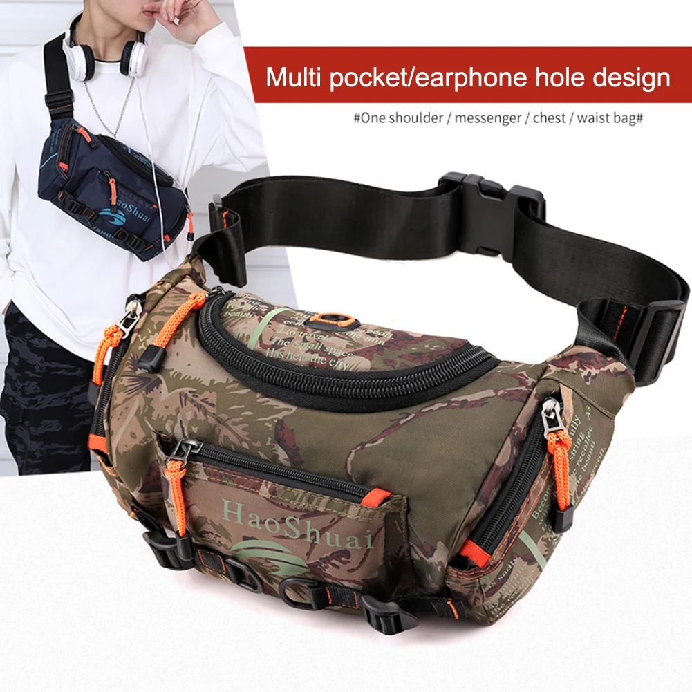 

Men's Multifunctional Chest Bag Cool Guys Crossbody Bag Satchel Luxury Brand Designer Male Fanny Pack Waterproof Shoulder Bags