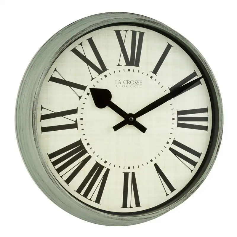 

Luxurious 14 Inch Sage Grove Quartz Crosse Clock 404-3036G Wall Clock for Home Decoration or Gift Ideas.