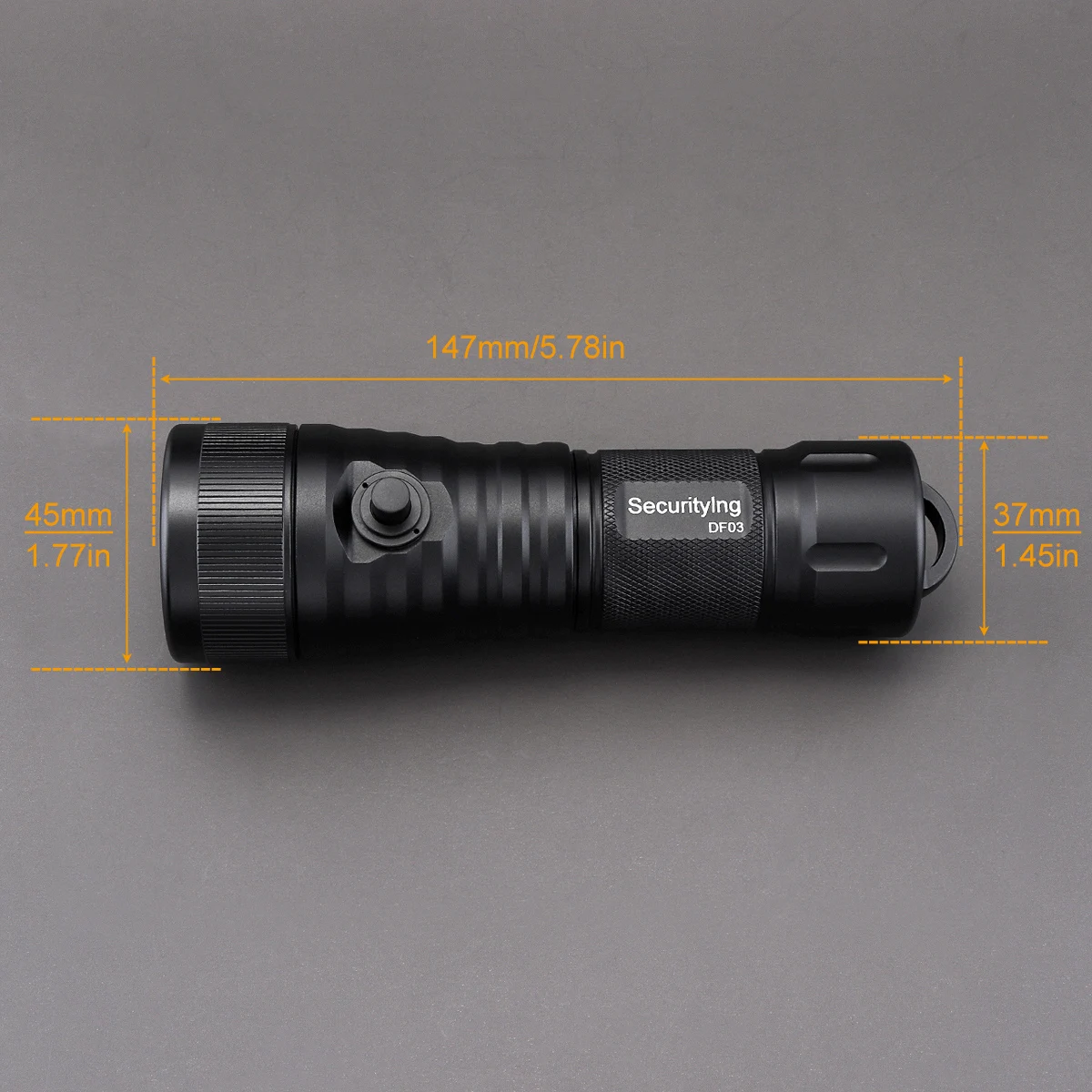 SecurityIng 3000 Lumen Diving Flashlight SST70 LED  Underwater 150M with 9 Degrees Narrow Beam IP68 Waterproof Scuba Dive Torch enlarge