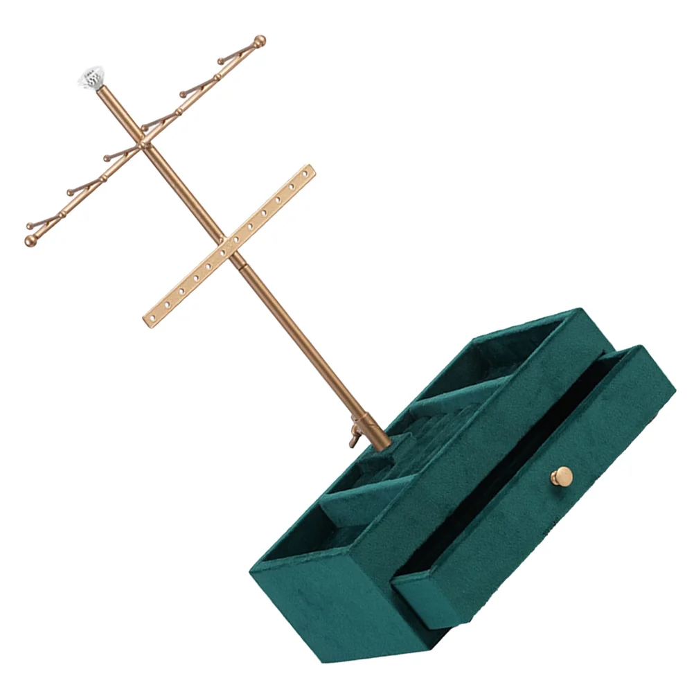 

Tabletop Rack Bracelet Display Jewelry Stand Earring Organizer Tray Watches Holder Drawer-type