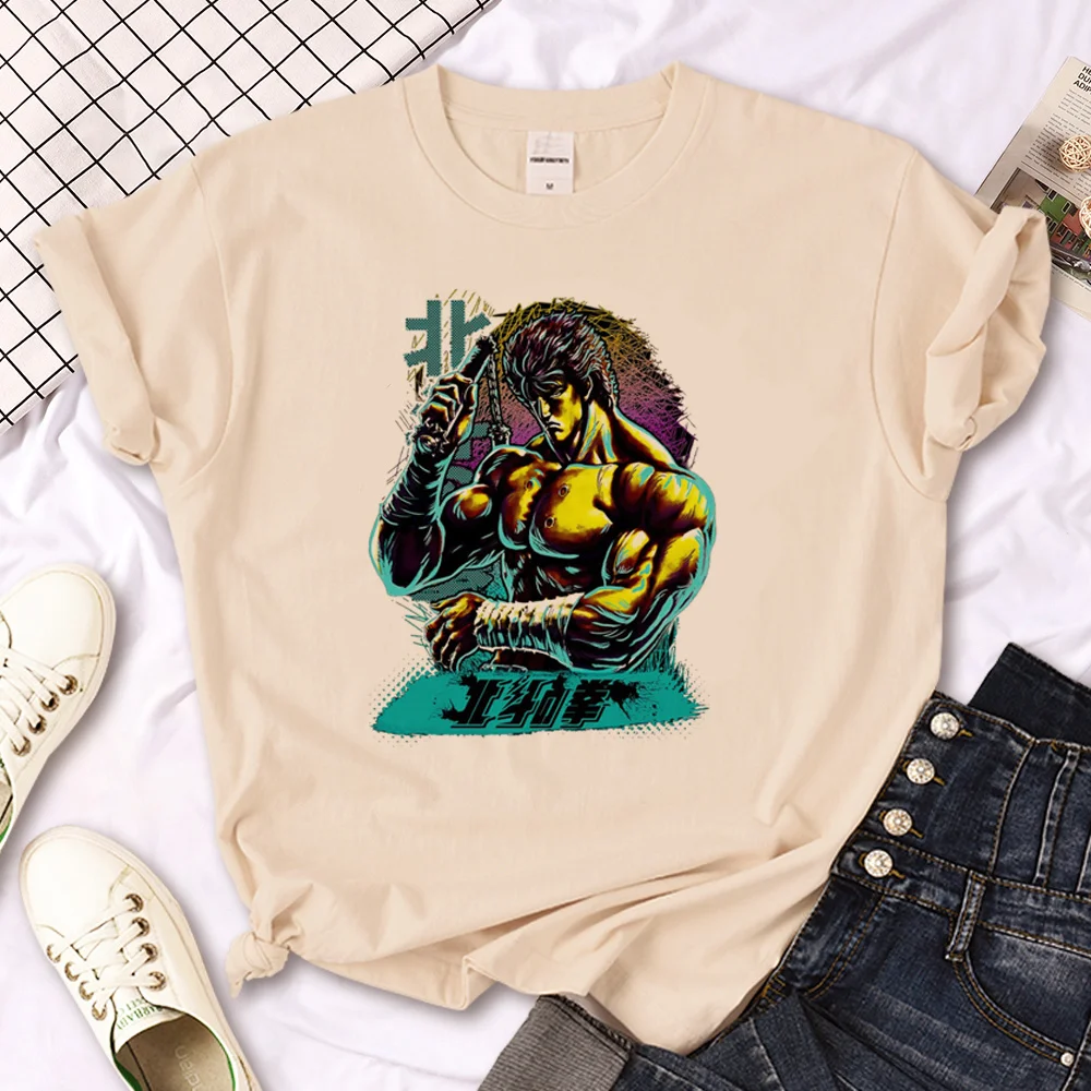 

Kenshiro Anime t shirt women designer Tee female Japanese harajuku y2k clothes