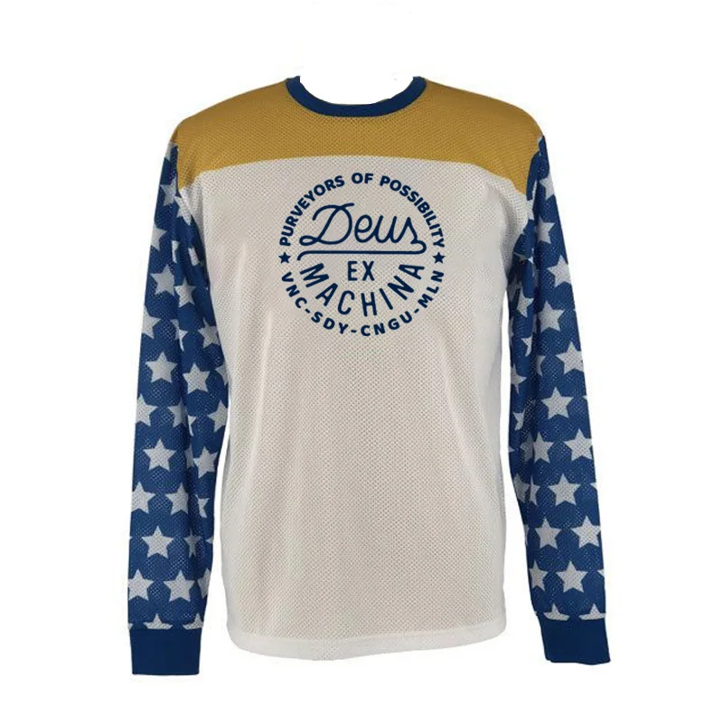 Новые быстросохнущие рубашки для горного велосипеда дышащий трикотаж эндуро DEUS