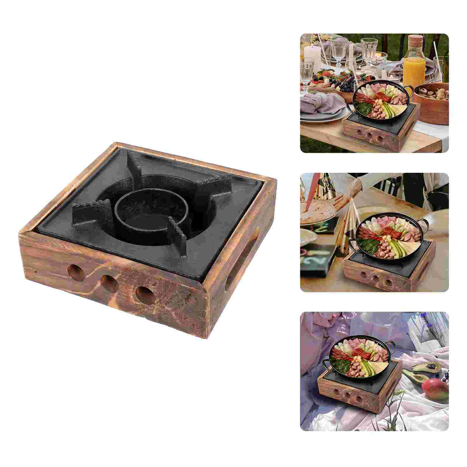 

Cast Iron Stove Bbq Griddle For Outdoor Grill Square Japanese Hot Pot Cooking Food