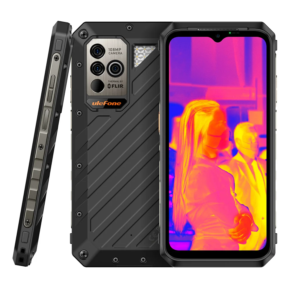 Ulefone Power Armor 18T Ultra Rug Телефон Тепловизионная камера 5 г 9600 мАч 66 Вт Зарядка 24 ГБ 512