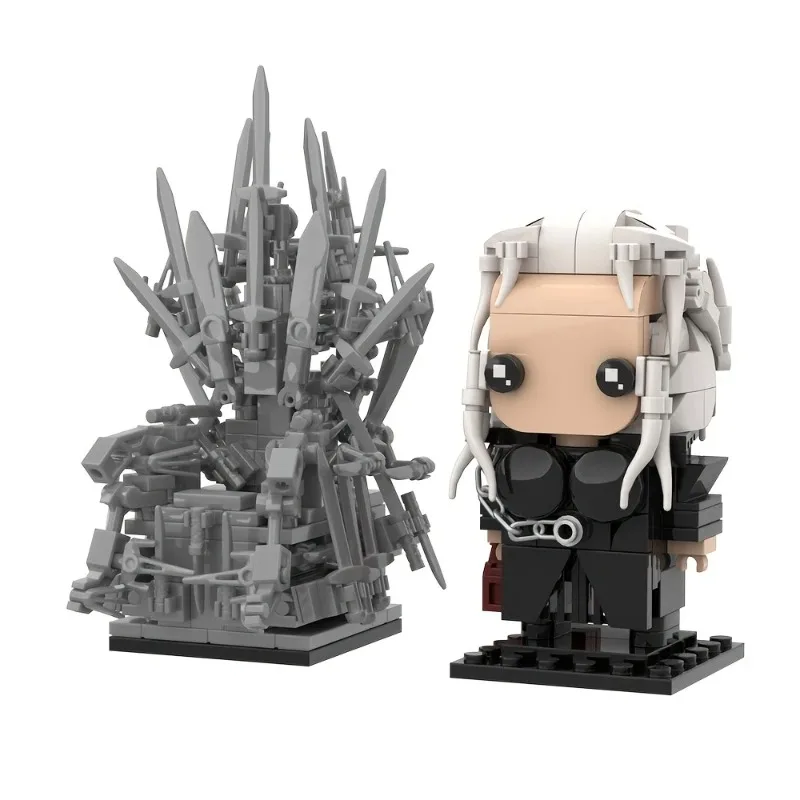 Фото Ice Fire Iron King Тронный строительный блок Модель ТВ-серии Периферийные женские свинцовые кирпичи в сборе Игрушка в подарок для любителей электроэнергии с коробкой №3