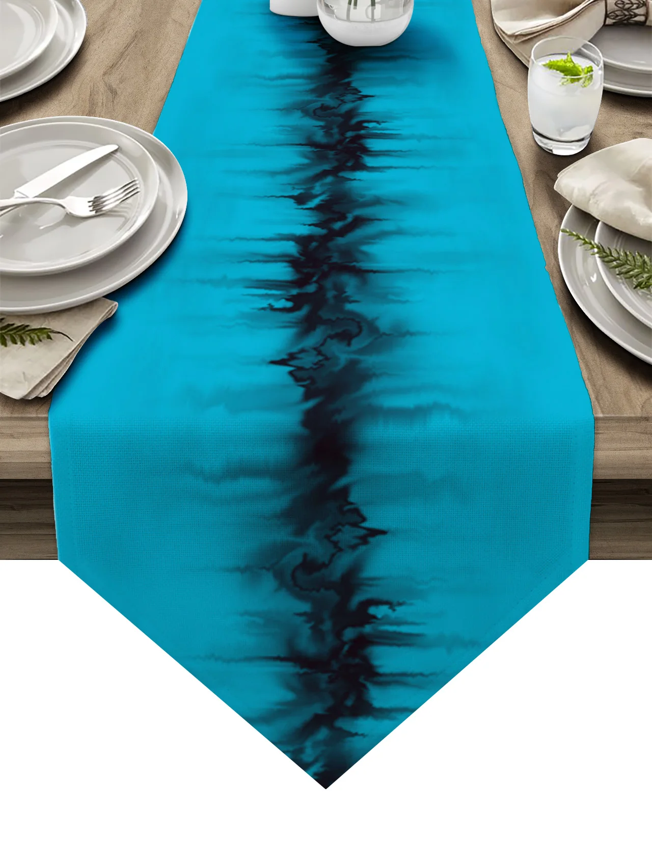 

Abstract Ink Table Runners Wedding Table Decoration Tablecloth Holiday Party Dining Decor Table Cover