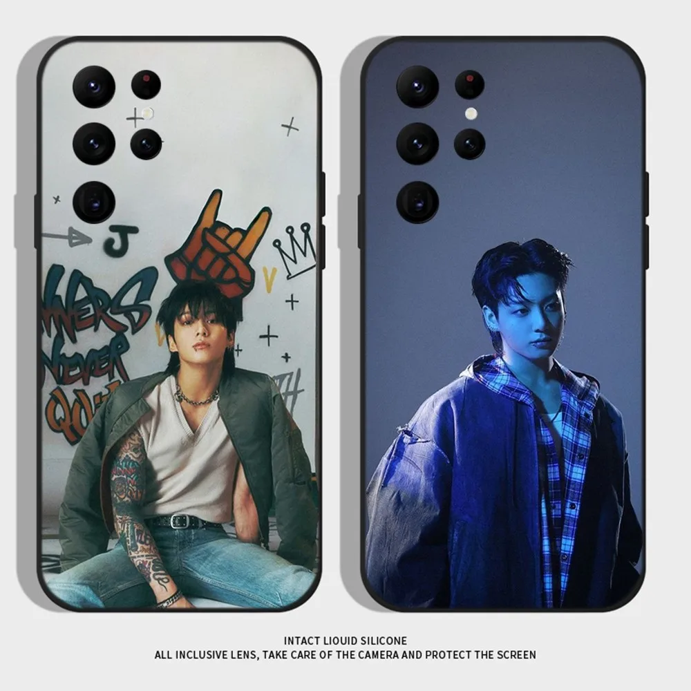 Kpop J-JungkookS Never Let Go Phone Case For Samsung S24 S22 Ultra S20 S30 plus S23 ultra 5G Silicone Cover
