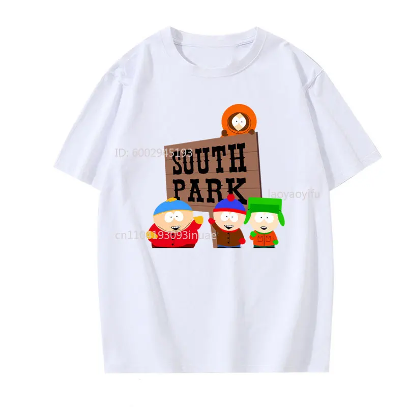 Футболка South Park, 100% хлопок, с круглым вырезом, повседневная, забавная, милая, в уличном стиле, хип-хоп, ретро, новая модная футболка с принтом (art.: 3920da47eb627) - 3920da47eb627