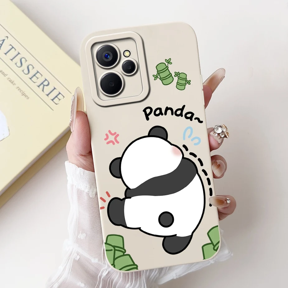 For Realme 10T Case 10 5G RMX3663 Cute Funny Cartoon Cover Shockproof Phone Realme10 Soft TPU Bags