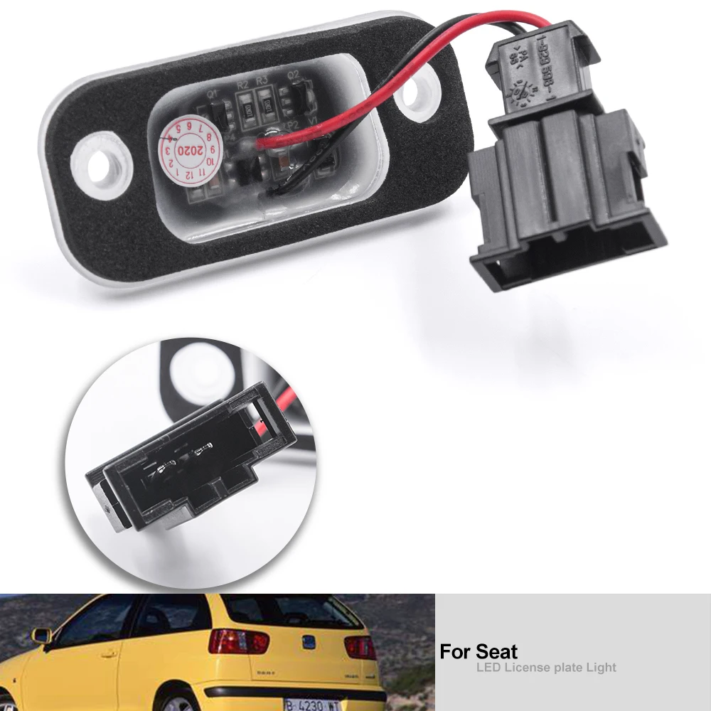 Фото 2 шт. светодиодная подсветка номерного знака для Seat Ibiza 6K 1993-1999 Coidoba 6K VW Golf MK3 Polo III Estate Classic Polo вариант номерного знака №5