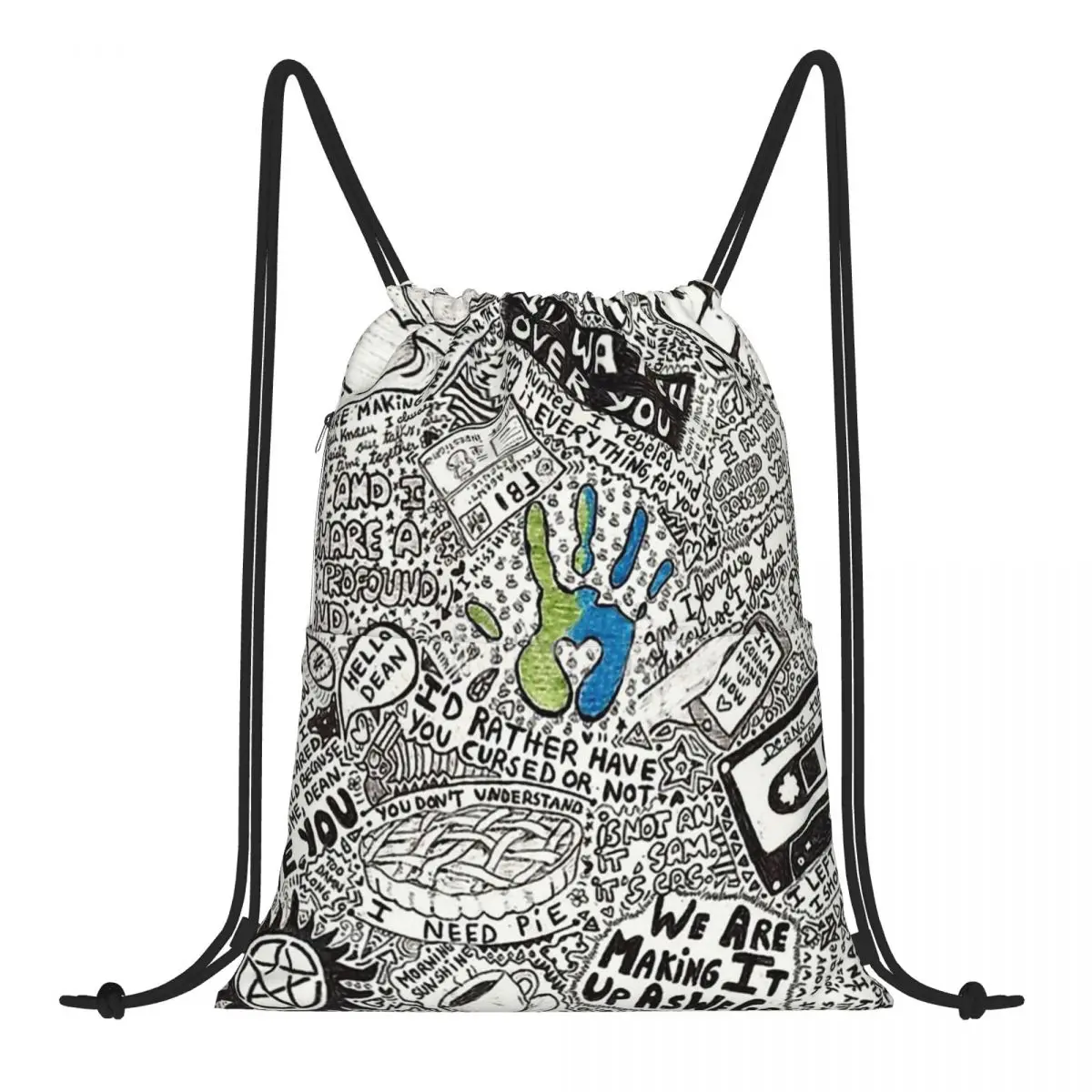 

Deancas Space Strat Beautiful Bundle Pocket 2022 Large Capacity Foldable Gym Drawstring Backpacks Sports Bags for Students