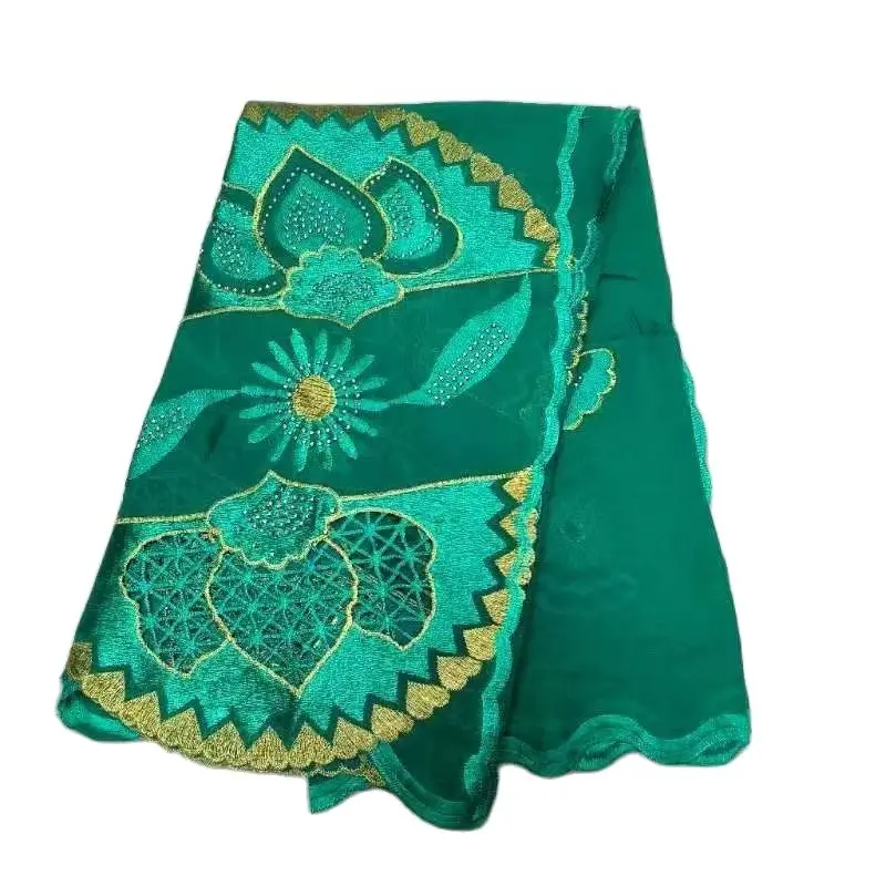 African Embroidered Muslim Women's Big 2.4*1.1 big big Scarf Hijab Turban African Headscarf  Muslim Embroidery hijab good