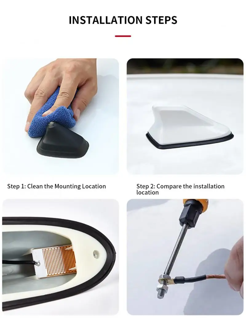 Автомобильная антенна на крышу автомобильный Акулий плавник украшение для