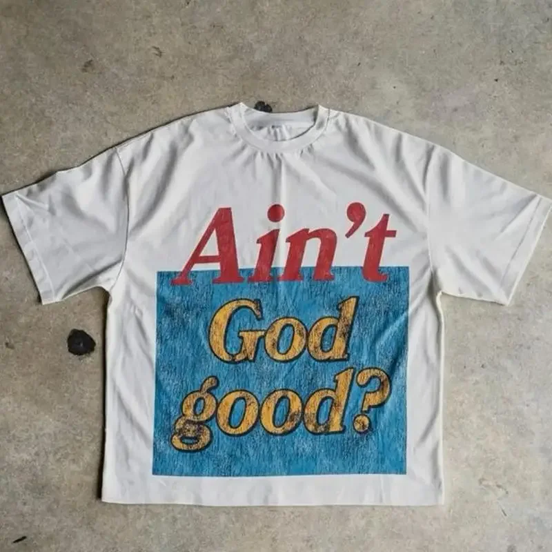 Фото Винтажная футболка Ain't God Goot S 5XL №1