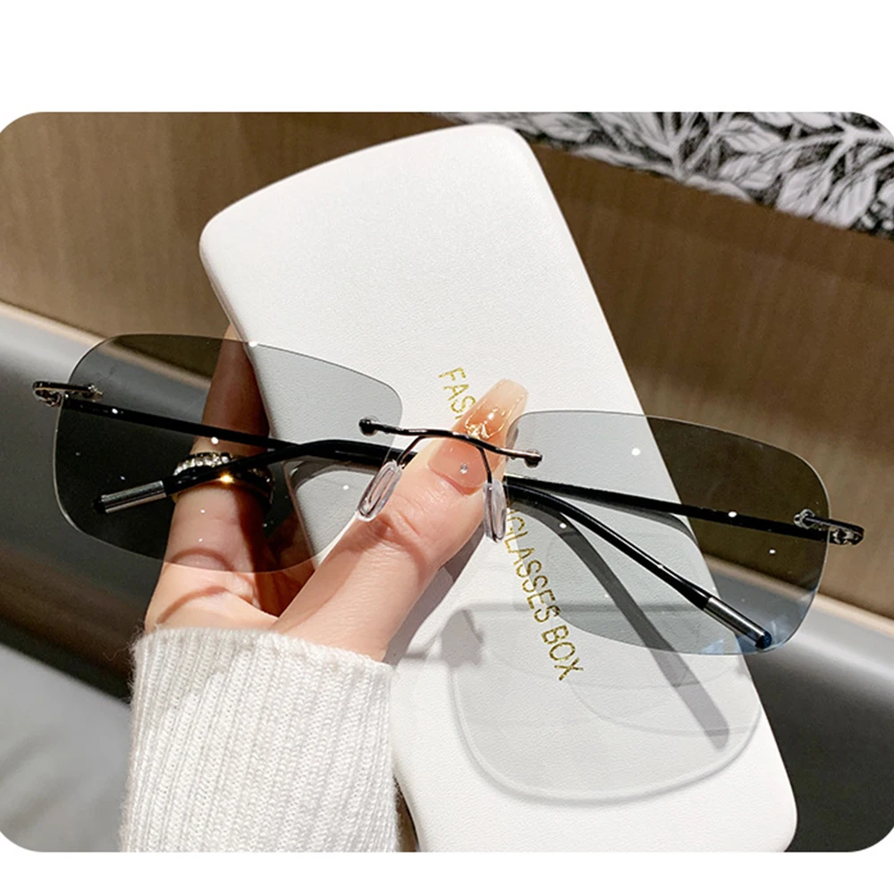 

Поляризованные солнцезащитные очки без оправы Поляризованные солнцезащитные очки Мужские солнцезащитные очки для моды Открытый окуляр ночного видения с желтыми линзами Новый