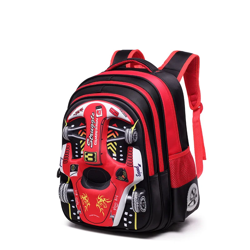 

3D Eva Car Children School bag Racing Three Dimensional Waterproof Schoolbag Boys And Girls Lovely Kids Cartoon Backpack