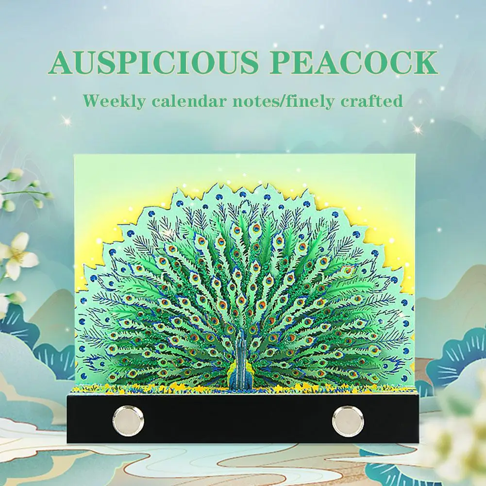 

Оригинальный Павлин, трехмерная записная книжка 2024, подарок на Рождество, записная книжка, блокнот, заметки на день рождения, офис G8C4