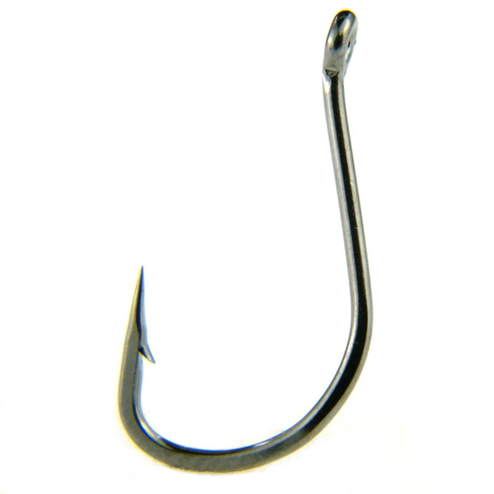 

100pcs Fishhook 5#-15# Tubes With Izu Hook Box With Barb Crooked Mouth Black High Carbon Steel Hook Tackle Tool Fishing Lovers