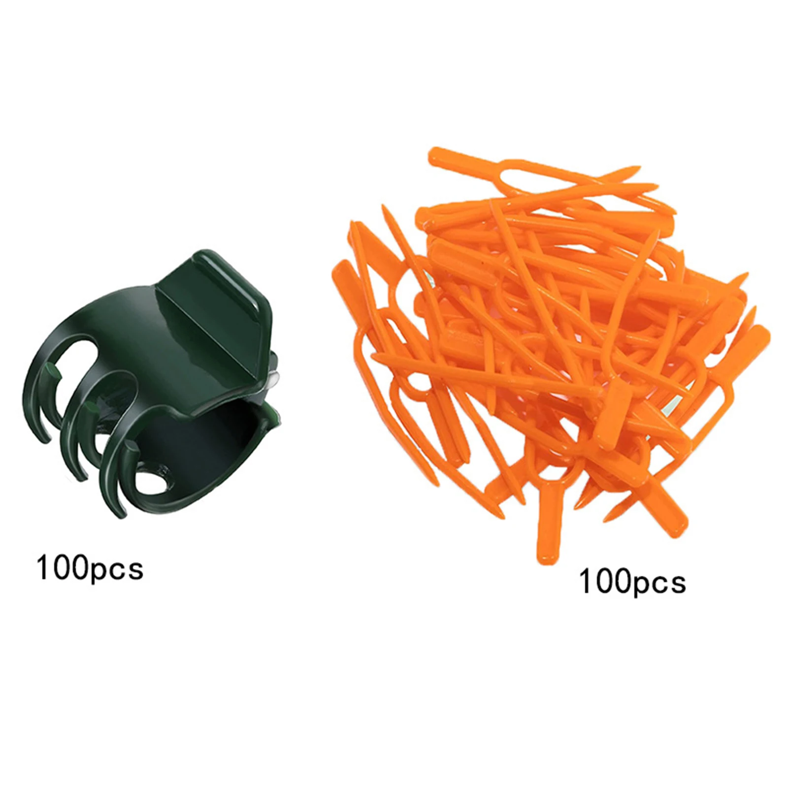 

100 Strawberry Planting Fixing Clips Climbing Support Garden Stem Fork Watermelon Fastening Fixture Clamp Vine Holder Stem Clips
