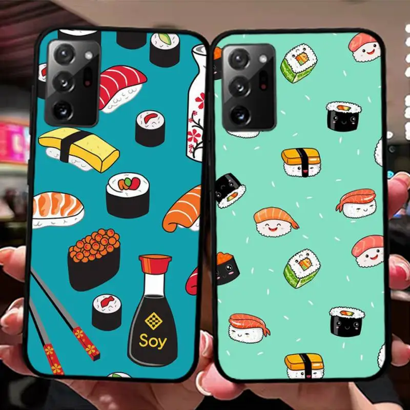 

Food Sushi Phone Case for Samsung Note 5 7 8 9 10 20 pro plus lite ultra A21 12 72