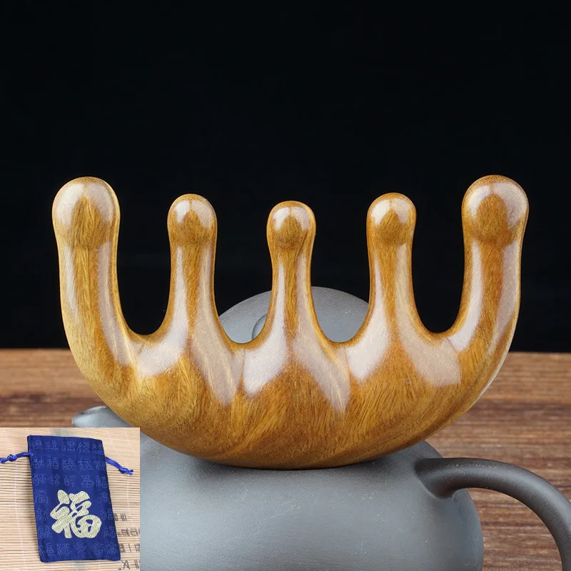 

Массажная расческа для головы из сандалового дерева