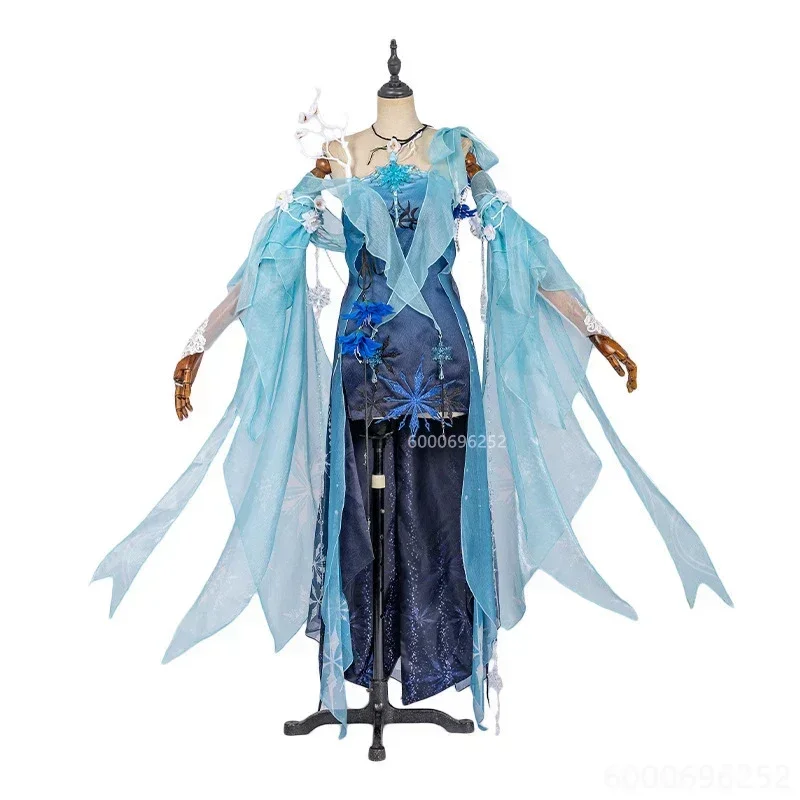Косплей-костюм Naraka Bladepoint Ji Yingying для женщин аниме элегантный наряд Хэллоуин зима