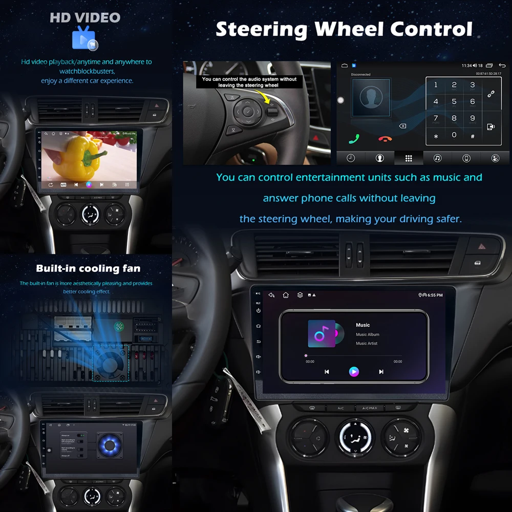 Фото Беспроводной CarPlay для Buick Regal 2009-2013, для Opel Insignia 2008-2012, WiFi, Android 14, автомобильная магнитола, WIFI, навигация, GPS, BT, 9 дюймов №4