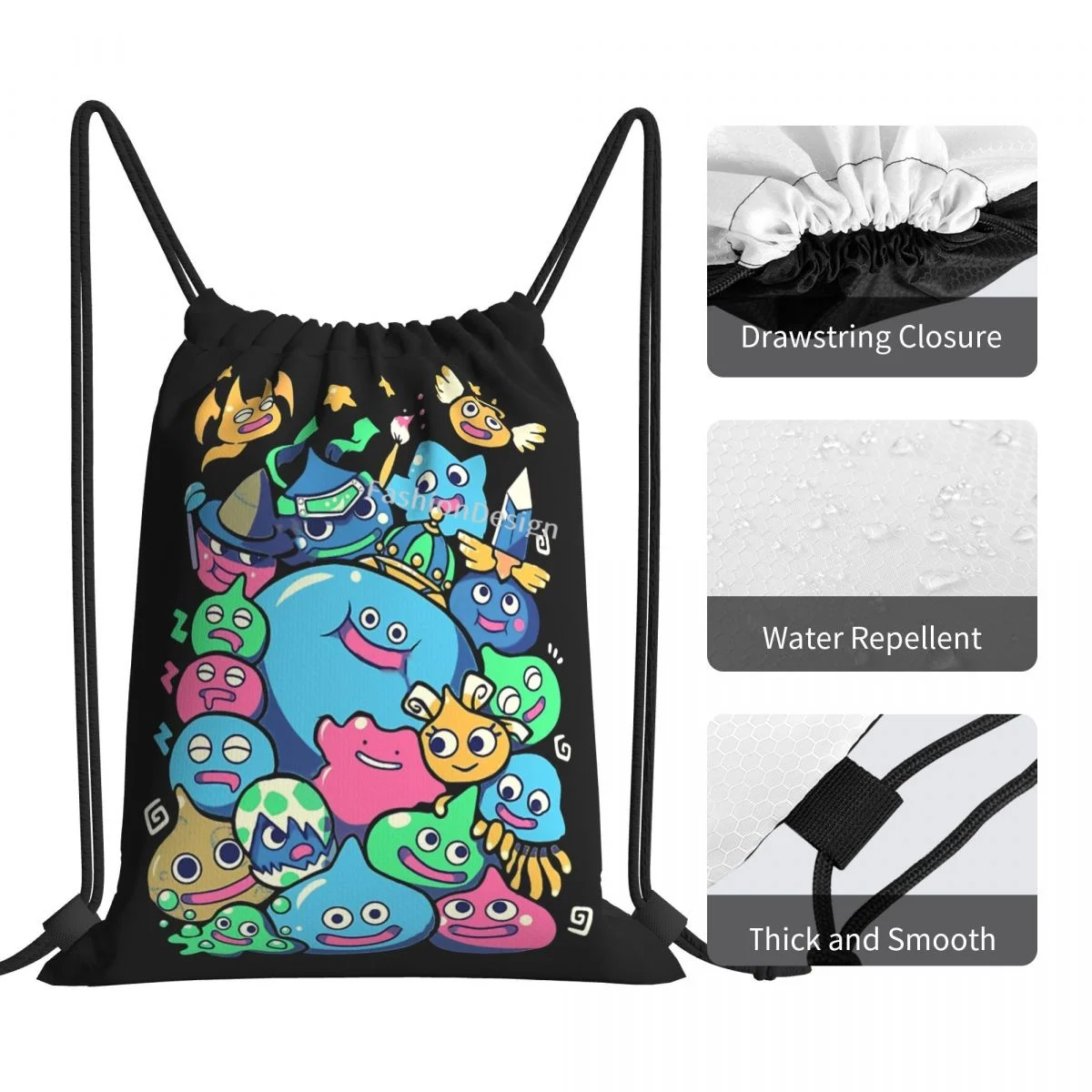 Слайм вечерние Дракон Квест игра кавайные Сумки на шнурке для путешествий