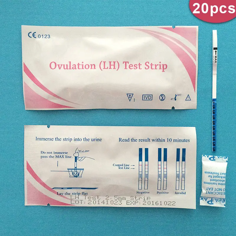 

20pc Early Pregnancy Test Strips For Women HCG Testing Kit Over 99% Accuracy Rapid Female Ovulation Urine Measure Accuracy Check