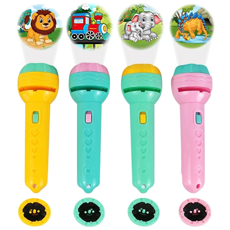 

Baby Sleeping Story Book Flashlight Projector Torch Lamp Toy Early Education Toy for Kid Holiday Birthday Xmas Gift Light Up Toy