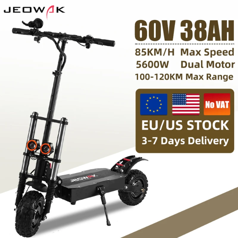 Мощные внедорожные электрические скутеры 11 дюймов долговечность 5600 Вт двойной