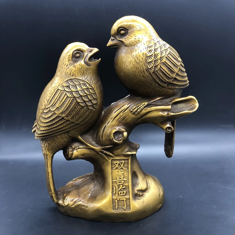 Деревенские старые предметы настольное украшение с двойной радостью Qianlong времен