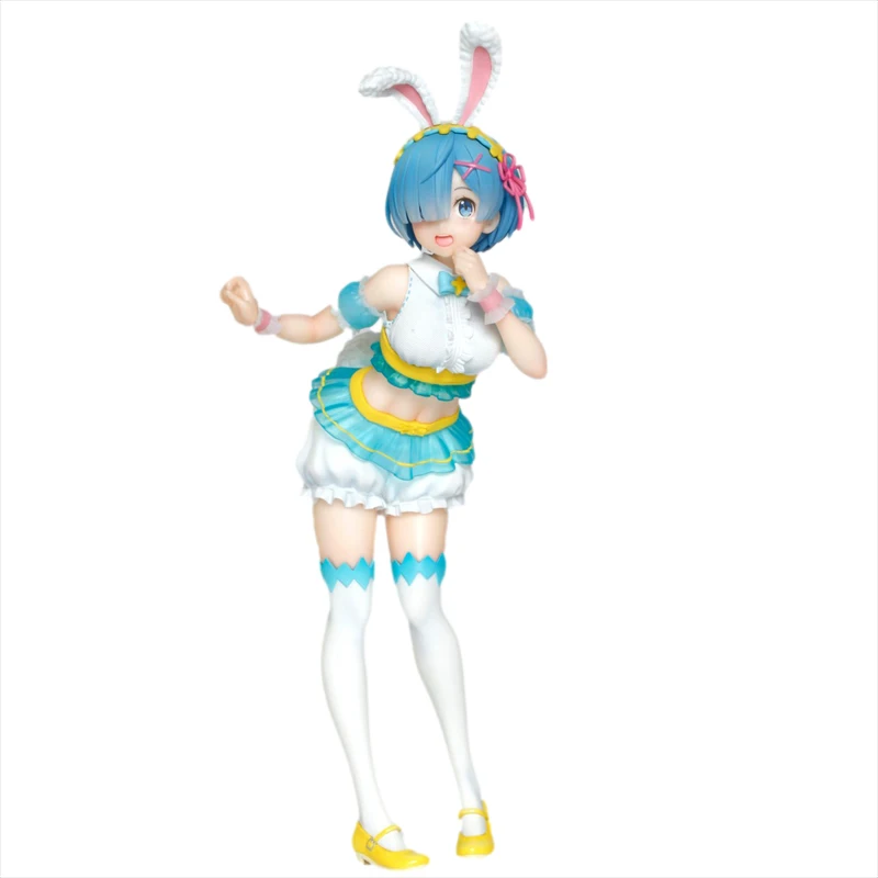 

RE ZERO Starting Life In Another World Rem Easter Rabbit Version PVC Action Figure Collection Model Toy Doll Gift
