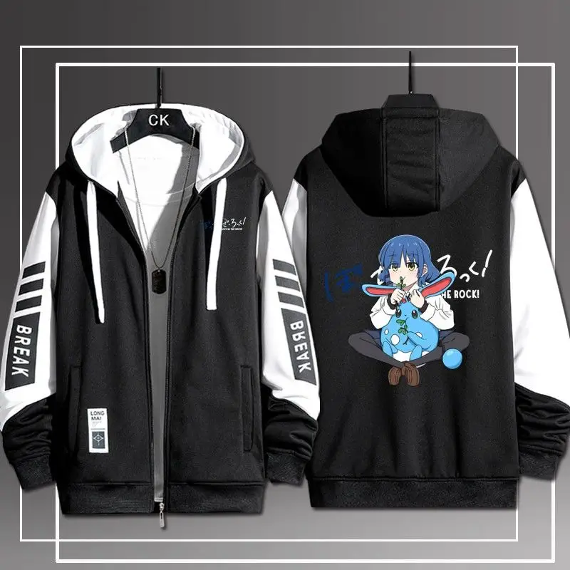 Толстовка Bocchi с надписью The Rock Pokemon худи готовое Hitori джигги-фонарик кардиган