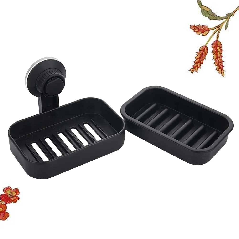 

Soap Tray Saver Dish Draing Holder Sponge Wall Self Container Basket Drainage Dispensers Cup Suction Store Storage Draining