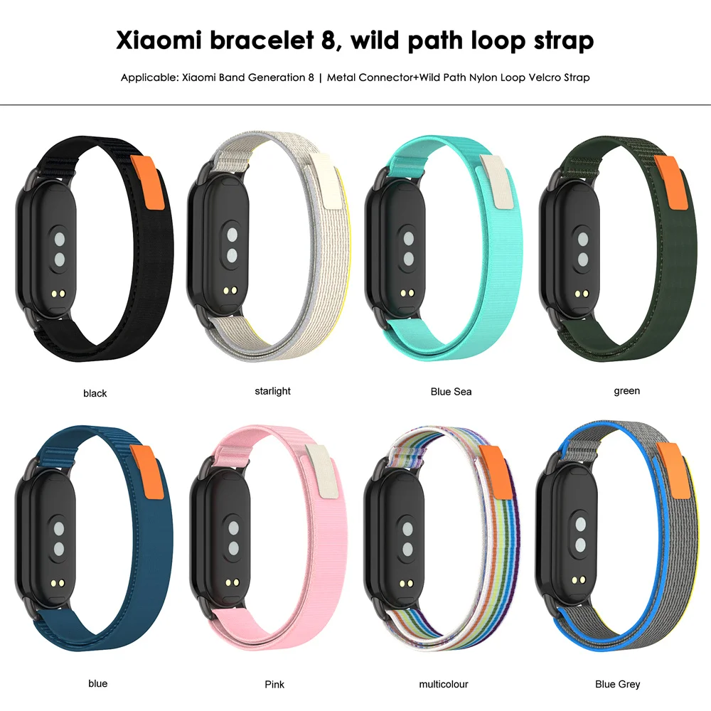 

Replacement Bracelet For Xiaomi Mi Band 3 4 5 6 7 8 Strap NylonWrist Strap For Miband 3 4 5 6 8 Wriststrap Smart Watch Band