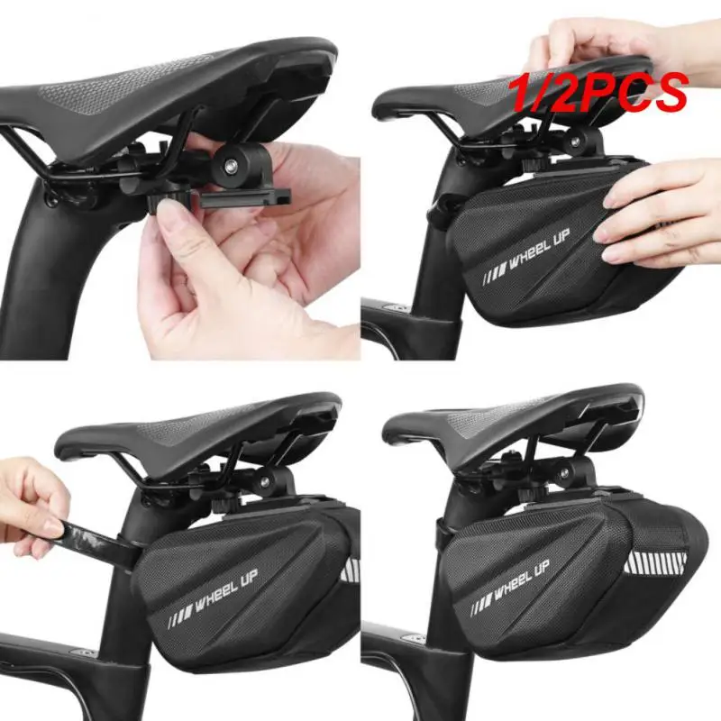

1/2PCS 2.6L Capacity Portable Waterproof Bike Saddle Bag Cycling Seat Pouch Tail Bags Rear Pannier Cycling