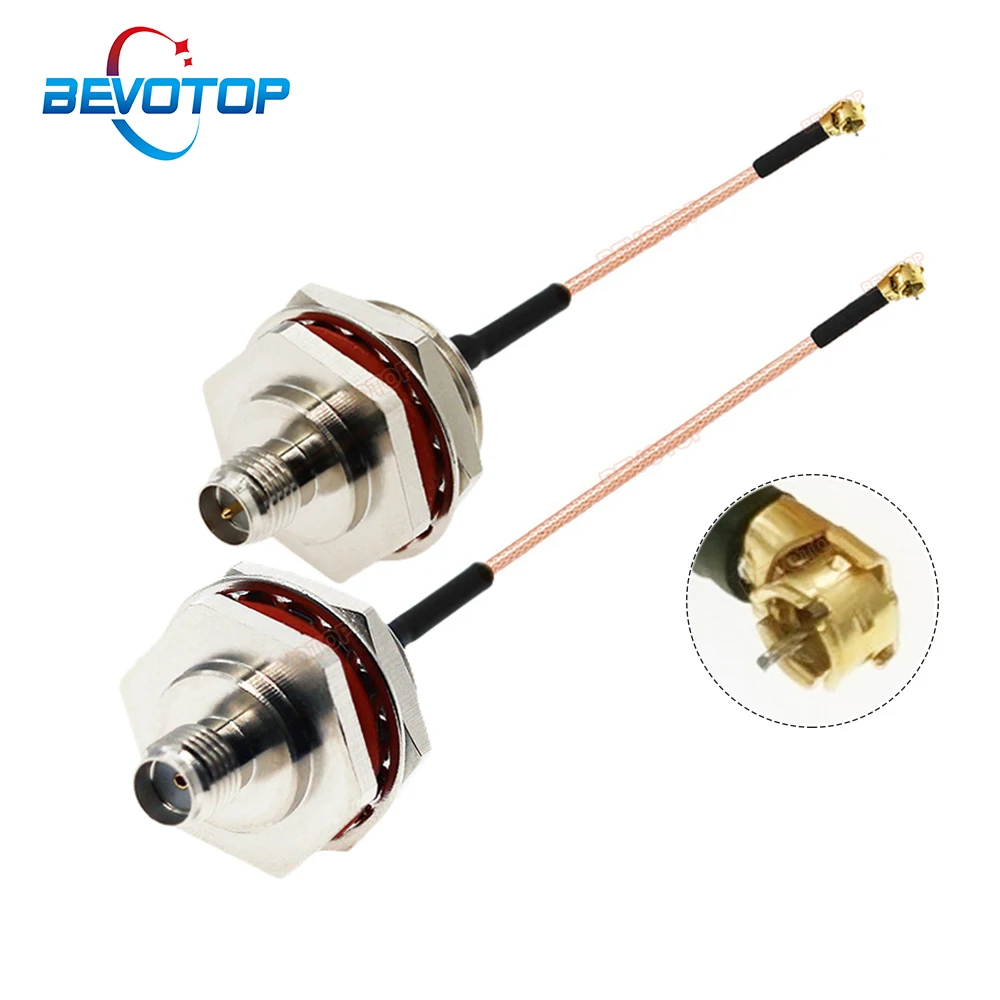 

1PCS BEVOTOP SMA to DIY IPX RG178 Cable M16 SMA female Bulkhead to Mini MS156 Male DIY IPX RF Coaxial Pigtail Extension Jumper