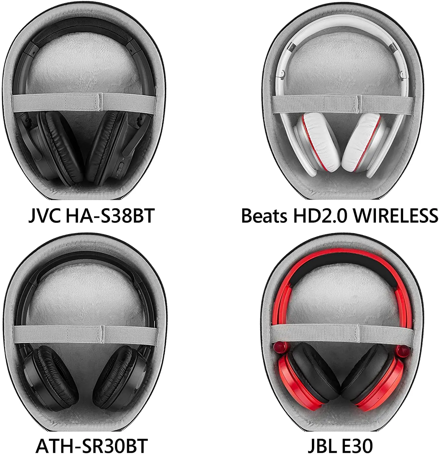 Geekria Kids Headphones Case for Lay Flat On-Ear Headphone,Hard Portable Bluetooth Earphones Headset Bag for Accessories Storage enlarge