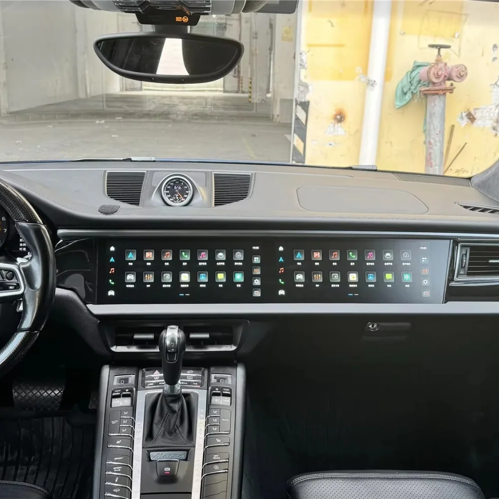 

Andriod 14.0 для Porsche Macan 2010-2017 автомобильный радиоприемник второй пилот с двойным экраном головное устройство Navi стерео Carplay автоматический мультимедийный плеер