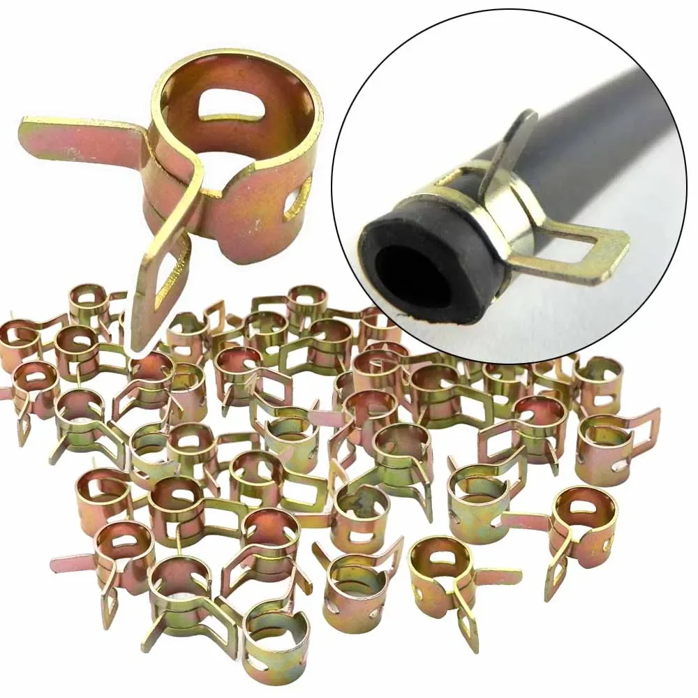 

50/40/30/20/10/5 шт. мотоцикл скутер автомобиль ATV картинг топливная линия шланг водопроводная трубка воздушная трубка пружинные зажимы зажимы 8 мм