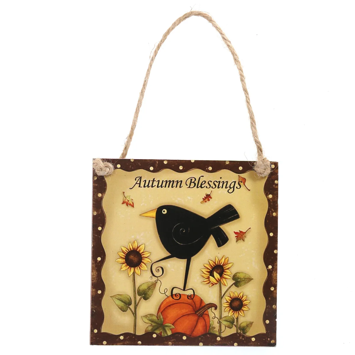 

1 Pc Thanksgiving Hanging Board Delicate Rope Hanging Plaque Welcome Sign Hanging Sign for Home