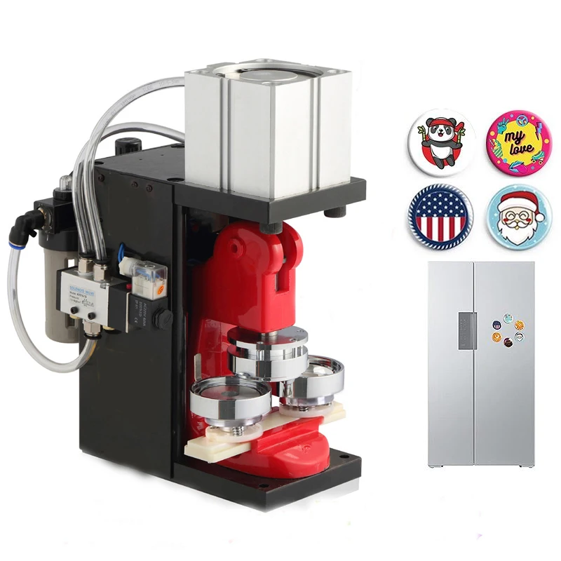 Полуавтоматическая пневматическая магнитная машина круглой формы для фото