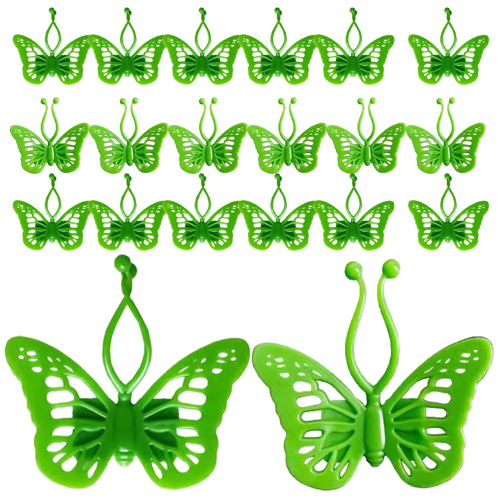 

20pcs Wall Fixture Clips Climbing Plants Clamp Green Climbing Fixers
