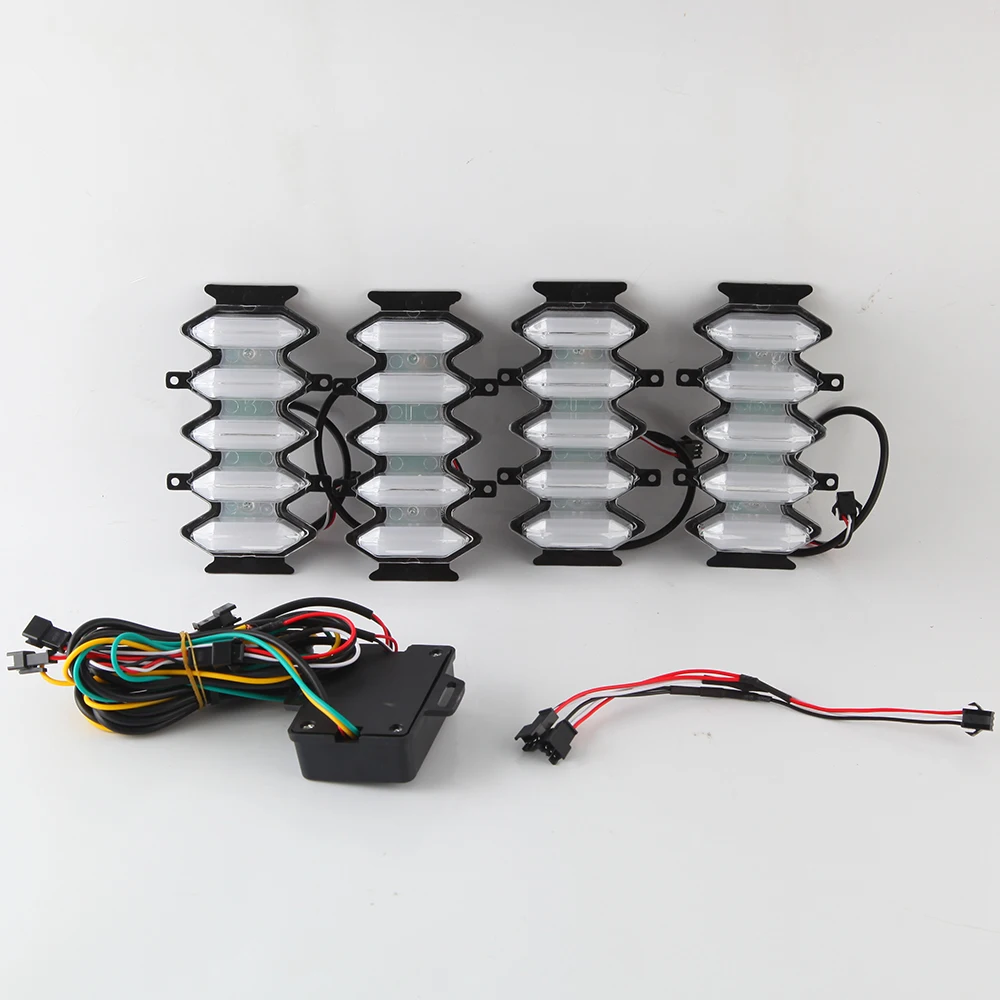 

Чехол для дневных ходовых огней July King для Suzuki Jimny 2019 +, светодиодная передняя решетка DRL с желсветильник сигналом поворота