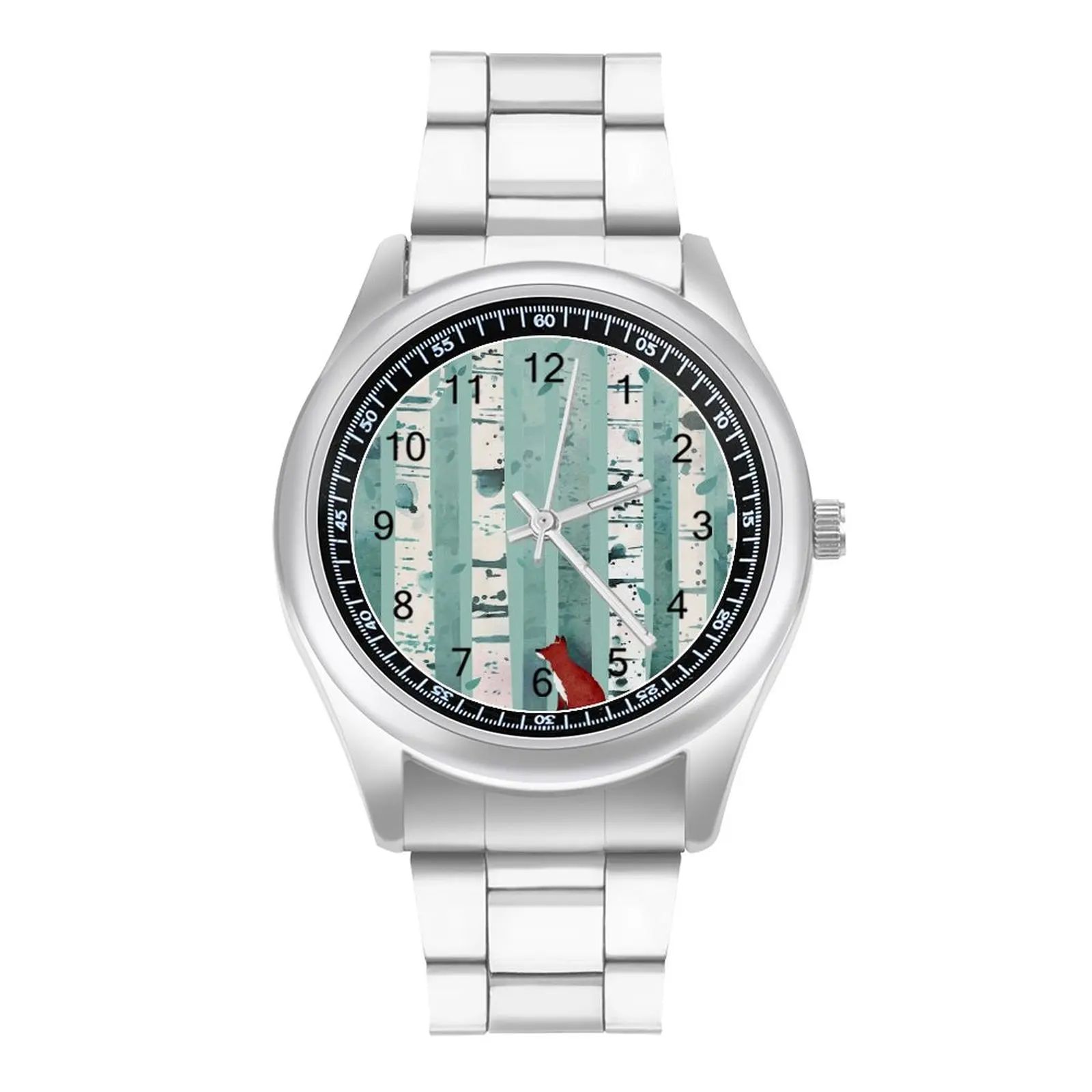 

The Birches Fox Quartz Watch Animal Steel Design Wrist Watch Girl Gym Simple Promotion Wristwatch